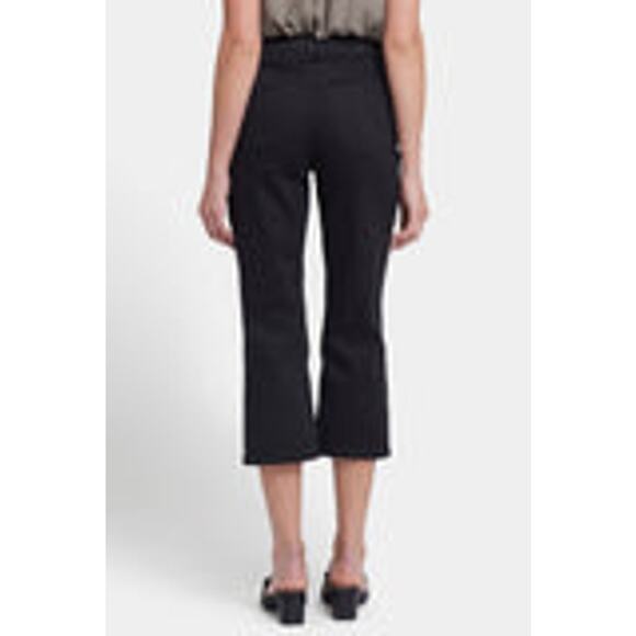 NYDJ Pants Black Capri Lift Tuck High Rise Relaxed Capri Joni Stretchy Size 2P - Picture 16 of 16